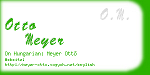 otto meyer business card